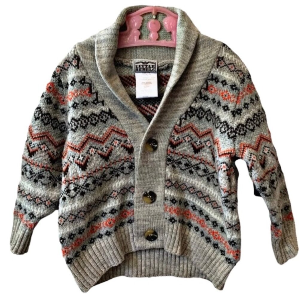 Little Rebels Knit Grandpa Cardigan 24 Months